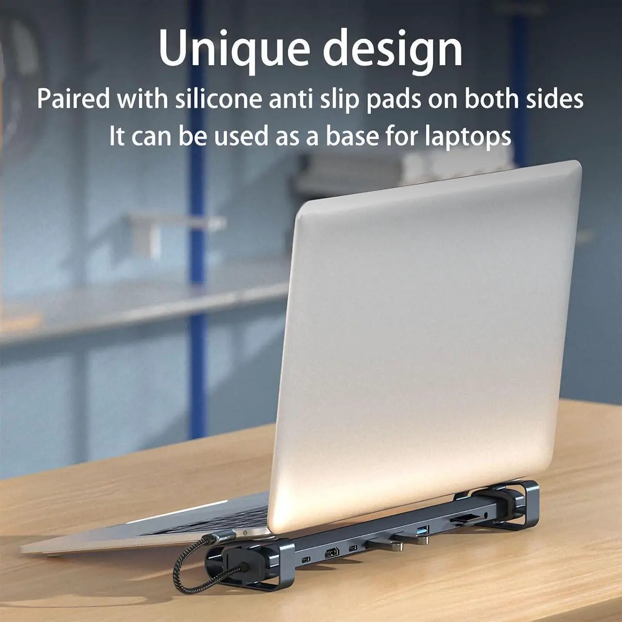 USB C Hub Multiport Adapter, 10-in-1 Docking Station with 4K HDMI, USB-C, 3 USB 3.0, SD/TF Card Reader, Audio, 100W PD, RJ45 Ethernet Compatible with MacBook Pro/Air, Dell, HP, Lenovo
