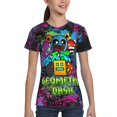 thumbnail image 3 of Geometry Dash Kids T-Shirt 3d Printed Graphic T-Shirts Boys And Girls Short Sleeve Shirts For Youth Kids X-Small, 3 of 7