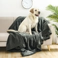 thumbnail image 4 of Waterproof Pet Blanket Cozival Waterproof & Washable Pet Blanket - Thick Double-Layer Sherpa Fleece and Flannel Dog Bed Cover for Sofas, Cars, and Crates, Cuddly and Warm (71X100Cm), Dog Bed Cover, B, 4 of 5