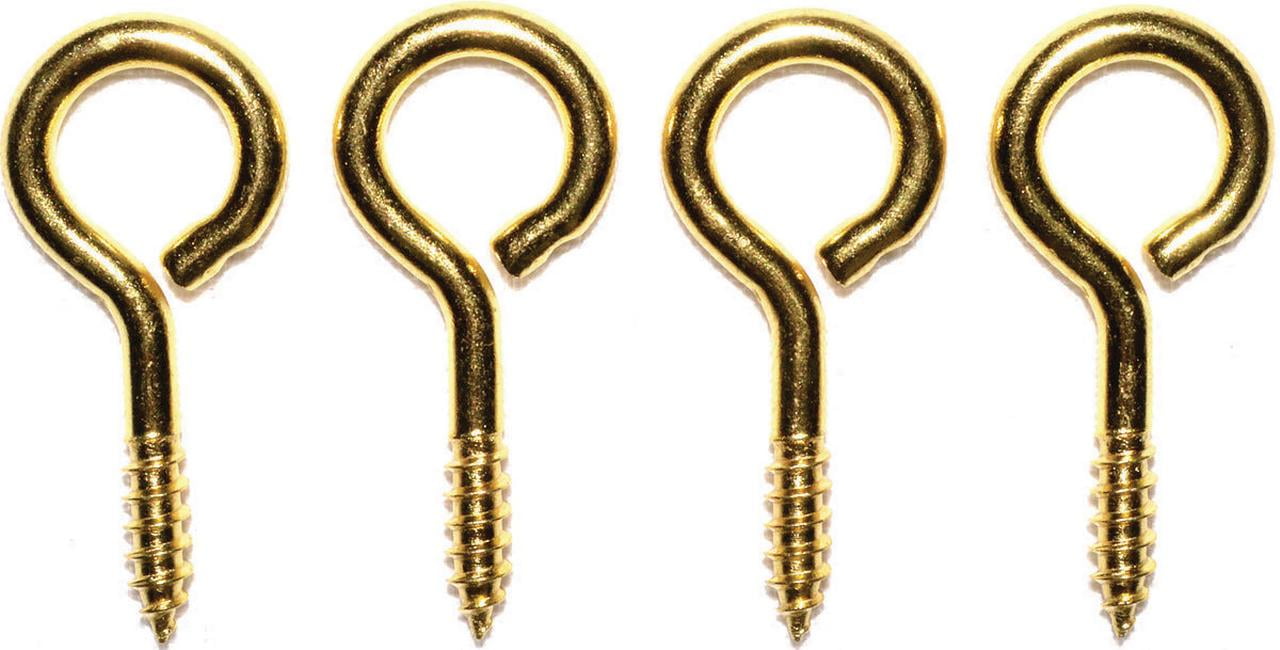 ProSource Large RustResistant Screw Eye, 13/8 In L, Solid Brass