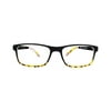 Optitek Tri Focus Blue Light Glasses, Reading Glasses - Black with Yellow Tortoise