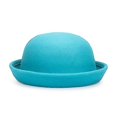 thumbnail image 1 of Trendy Women Solid Color Bowler Derby Wool Felt Hat, 1 of 5
