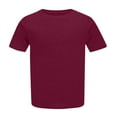thumbnail image 4 of Tittly Womens T Shirts Women Graphic Tees Plus Size Shirts for Women Plus Size Round Neck Short Sleeve T Shirt For Women; Summer Loose T Shirt Casual Top. Red, 4 of 5