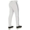 thumbnail image 2 of CHAMPRO Triple Crown 2.0 Tapered Bottom Baseball Pants with Braid, Youth Small, White, Navy, 2 of 3