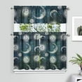 thumbnail image 2 of Kitchen Curtains 36 Inch Short - 3 Panel Set, Gothic Celestial Sun and Moon Print, Mystical Starry Night Astrology Aesthetic, Rod Pocket Window Curtain, Easy Wash, 2 of 6