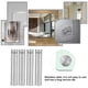 thumbnail image 1 of 4 Piezas De Acero Inoxidable De Acero Inoxidable Soporte Para Soporte De Vidrio Fijo De Vidrio Para La Decoración De Vidrio Para La Superficie De Vidrio Y Pared, 1 of 7