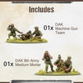 thumbnail image 3 of Wargames Delivered - Bolt Action Afrika Korps Support Group 28mm Miniatures - 10 Infantry, 1 DAK HQ, 1 MMG Team, 1 8th Army Medium Mortar, Digital Bundle-Action Figures Model Kits by Warlord Games, 3 of 6