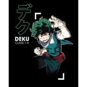 My Hero Academia Deku Character Black Graphic Tee-4XL