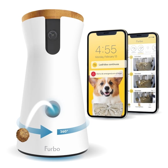Furbo Cámara para Perros 360° con Dispensador de Golosinas y altavoz