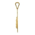 thumbnail image 7 of 14k Yellow Gold with Rhodium Solid Polished & Diamond Cut Lady of Guadalupe Oval Charm Pendant, 7 of 7