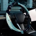 thumbnail image 6 of Starry Shark Car Wheel Cover, 14.5 Inch Printing PVC Leather Auto Accessories Steering Wheel Cover, 6 of 6