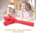 thumbnail image 2 of Castañuelas de madera con mango largo, juguete educativo musical de percusión para niños, regalo, 2 of 11