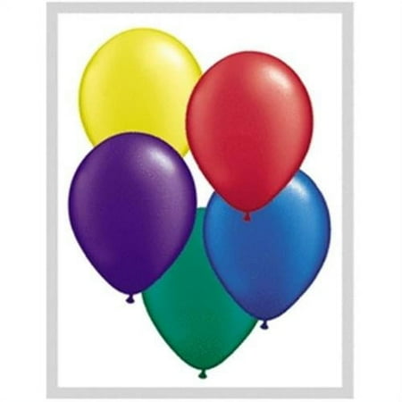 Mayflower Balloons 6496 5 Inch Radiant Pearl Assortment Late Pack Of 100