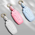 thumbnail image 4 of Car Key Cover Smart Remote Key Case for BYD Tang DM 2018 Key Bag Auto Accessories Keychain Keyring Key Covers, 4 of 9
