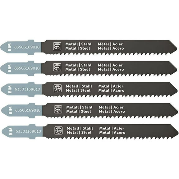 Fein 3 Inch 11-13 Tpi Bimetal Jigsaw Blades, 5 Pack