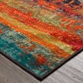 thumbnail image 7 of Mohawk Home Strata Eroded Color Multi Printed Area Rug, 2'x5', Teal & Orange, 7 of 7