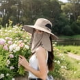 thumbnail image 6 of Wide Brim Sun Hat with Detachable Face & Neck Cover, UV Protection for Outdoor Hiking Fishing,Colour as Pictured, 6 of 6