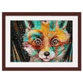 thumbnail image 3 of 19.75x26.75 Frame for Jigsaw Puzzles - Wooden Brown Puzzle Frame with Mat (White) For Puzzles Measuring 19.75x26.75 Inches, 3 of 9