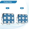 thumbnail image 4 of FORMRS 15-15.6 inch Laptop Sleeve Case Soft Carrying Quilted Computer Bag Cover, Blue Polar Bear, 4 of 7