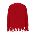 thumbnail image 4 of BangWanChi Christmas Sweater for Women 2024 Women Casual Fashion Pullover Long Sleeve Round Neck Knitted Sweater Tops, 4 of 4