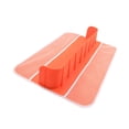thumbnail image 4 of Protector contra salpicaduras para bañera, organizador de juguetes para niños pequeños con bolsas de malla para niños, almacenamiento de juguetes de Naranja, 4 of 10