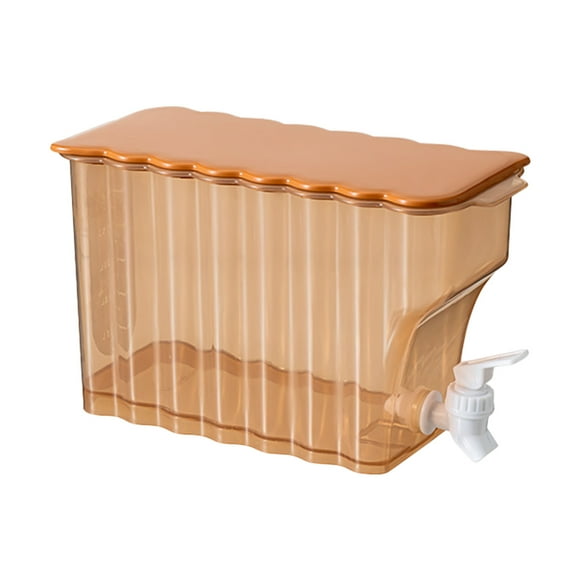Dnyelq 1*Beverage Bucket Promotion Sale Refrigerator Cold Kettle Household High Resistance Temperate Faucet Juice Jar Cool Kettle Summer Fruit Tea Bottle Drink Bucket Plastic Cups