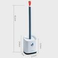 thumbnail image 2 of TPR Toilet Brush with Holder Set Wall-mounted Floor-Standing Bathroom Toilet Cleaning Brush;TPR Toilet Brush with Holder Set Wall-mounted Bathroom Cleaning Brush, 2 of 8