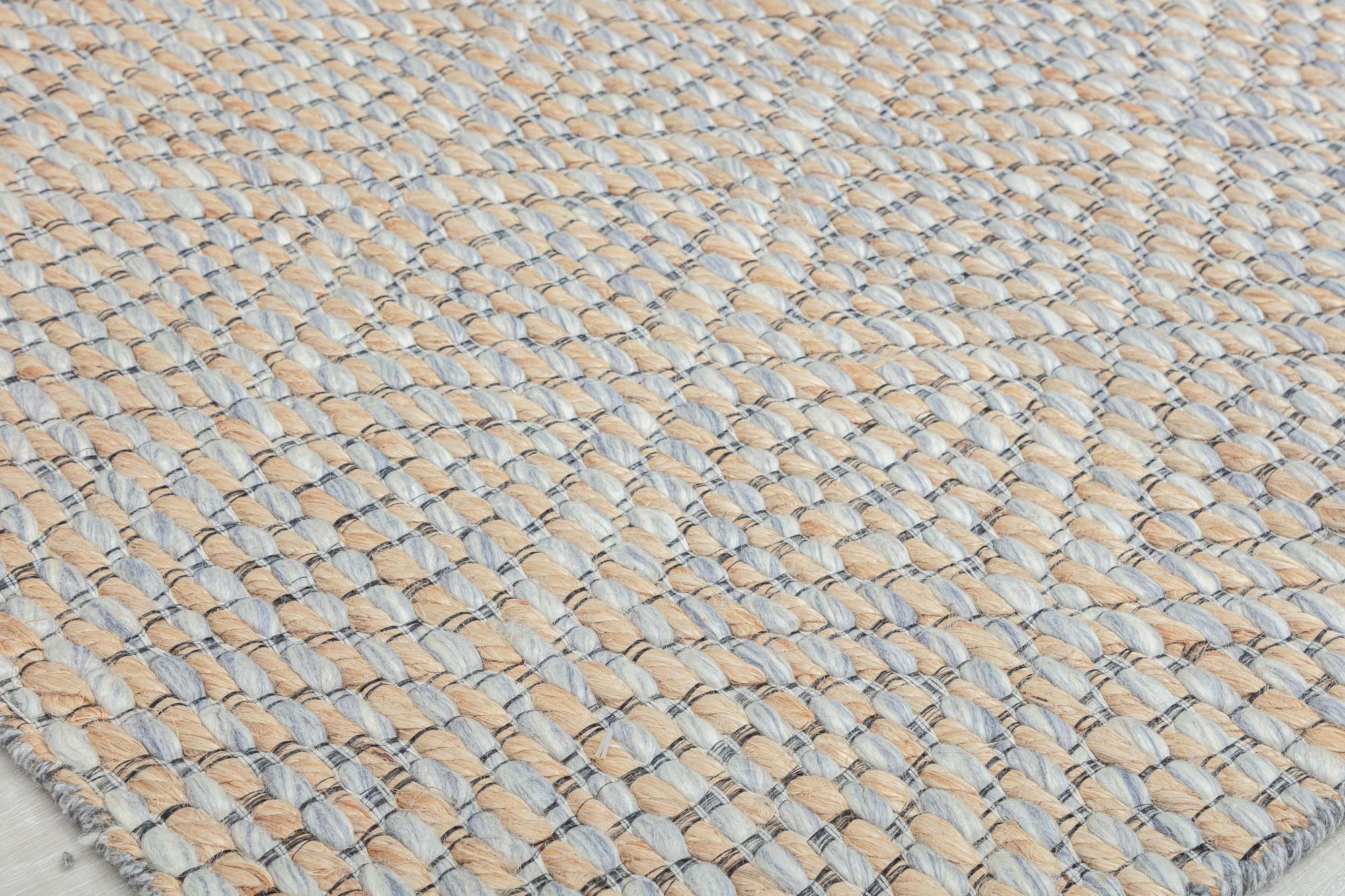 Rugs America Double Diamond DB10A Textured/Diamond Farmhouse Cream Area Rug, 8’0”x10’0”