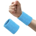 thumbnail image 4 of Greeniant Muñequera deportiva que absorbe el sudor muñequera elástica unisex para niños adultos, azul cielo Type3 NO3, 4 of 6