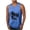 Blue, variant on YFNNUP Men's Sleeveless Tank Tops Crewneck Solid Loose Fit Workout Tank Tops