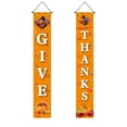 thumbnail image 2 of Thanksgiving Door Couplet Curtain Set, Pumpkin Maple Leaf Turkey Patterned Door Hanging, 2 Panel Harvest Festival Decor, Ornament for Front Door Home Thanksgiving, 2 of 7