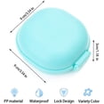 thumbnail image 2 of Travel Soap Box, 4Pcs Plastic Soap Dish With Lid, Portable Soap Box, Waterproof Soap Dishes, For Bathroom Travel Hiking Camping (Green, Blue, Purple, Pink), 2 of 6