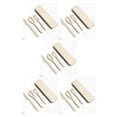 thumbnail image 1 of jesticaly Tableware Set Portable Washable Solid Color Children Flatware Kit Home Preschool Camping Holiday Cutlery Beige 5Set, 1 of 6