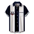 thumbnail image 1 of Camisas Para Hombre Casual de verano para hombre, fácil de combinar con una camisa de béisbol de manga corta a la moda (White, XL), 1 of 2