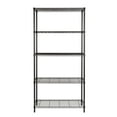 thumbnail image 4 of Honey-Can-Do 5-Shelf Steel Adjustable Storage Shelves, Black, Holds up to 350 lb per Shelf, 4 of 6