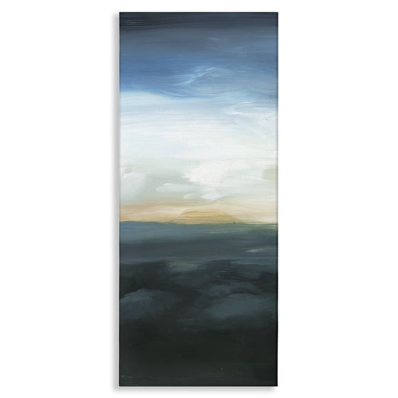 Stupell Industries Contemporary Dark Abstract Sunrise Canvas Art, 10 x 24, by Ethan Harper