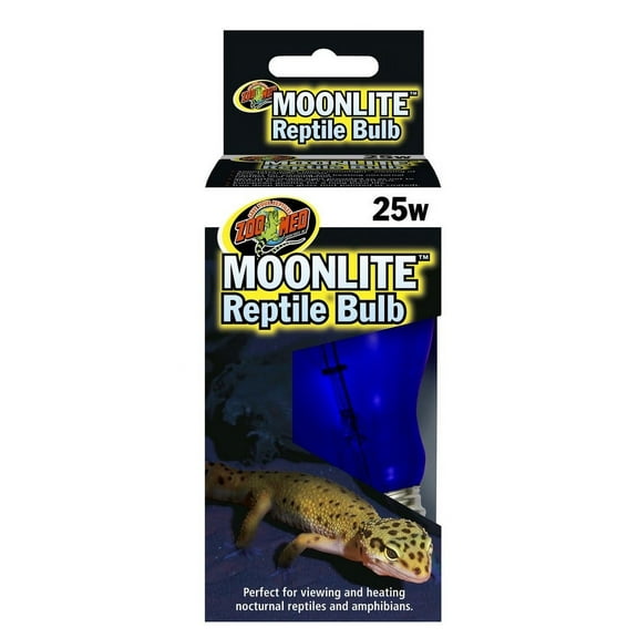 Zoo Med Moonlight Reptile Bulb [Reptile Incandescent Bulbs, Reptile Night Bulbs, Reptile Supplies] 25 watt