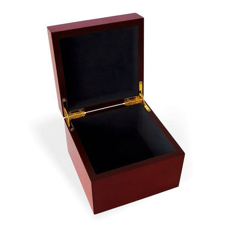 CafePress - Cherry Blossoms Blue Pattern - Keepsake Box, Finished Hardwood  Jewelry Box, Velvet Lined Memento Box