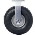 thumbnail image 4 of 4PCS 10IN CASTER pneumatic tire(2PCS SWIVEL+2PCS RIGID), Caster Wheel, Steel Hub with Ball Bearings, 5/8-Inch Bore Centered Axle -black,, 4 of 26