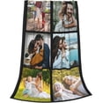 thumbnail image 4 of Personalised Blanket, Custom Blanket, Personalised Photo Blanket, Customised Photo Blanket Personalised for Adults Kids, Personalised Gifts for Mum, Dad, Boyfriend, Girlfriend (1 photo), 4 of 6