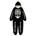thumbnail image 3 of Shadoumai Halloween Jumpsuit Skeleton Fleece Romper For Kids Boys And Girls, Unisex Printed Jumpsuit Seasonal Dress-Up Trick-or-Treat Outfit Jumpsuit, 3 of 5