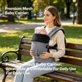 thumbnail image 5 of Baby Carrier - Ergonomic, Cozy and Lightweight Carrier for 7-42lbs, Effortless to Put On, Ideal for Hands-Free Parenting,multifunctional children's baby carrying tool, 5 of 5