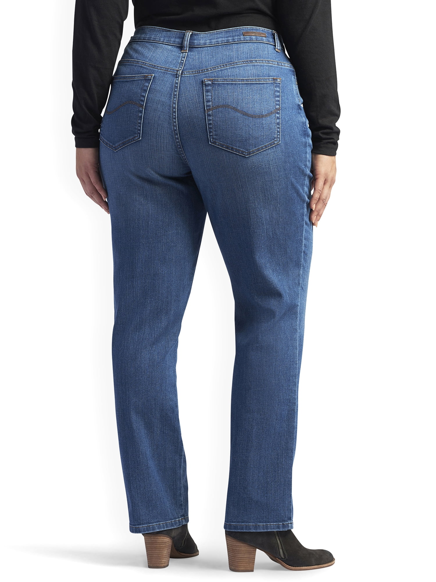 Integrere monarki Stolthed Lee Womens's Plus Stretch Relaxed Fit Straight Leg Jean - Walmart.com
