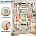 thumbnail image 3 of Yayeee Window Curtains Light Filtering 63"x52" Grommet Panel Pair Home Living Room Decor, Red Autumn Leaves, 3 of 7