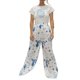 thumbnail image 4 of SAYOO - Conjuntos informales de 2 piezas para mujer, camisa de manga larga con botones, pantalones largos de cintura alta, ropa de salón, trajes de calle SAYOO Casual, 4 of 9