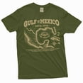 thumbnail image 4 of Gulf of Mexico T-shirt origin of Gulf of Mexico history men's tee shirt (X-Large Navy Blue), 4 of 6