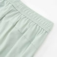thumbnail image 5 of SYMOID Men's Workout Casual Pants with Zip Pockets - Nylon Spandex, Breathable Stretch, Cuffed Ankle, Elastic Waist, Mint Green, Size L - Ideal for Gym Yoga Daily Wear, 5 of 8