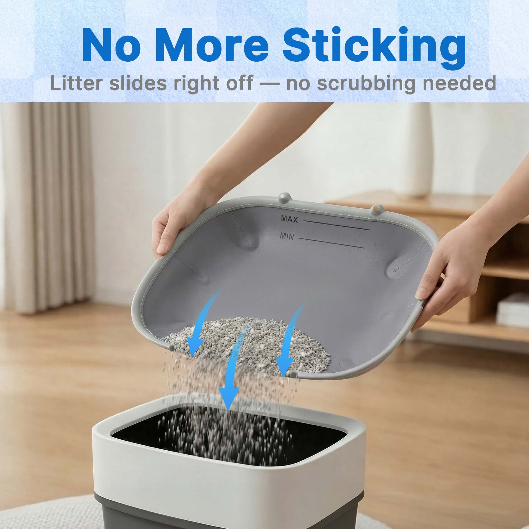 Aoruefar Replacement Cat Litter Pad for Automatic Litter Box, Waterproof Leakproof Litter Mat, Easy-Clean Non-Slip Liner