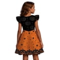 thumbnail image 3 of HAYIMI Festival Halloween Dress For Girls With Flutter Sleeves Elegant Gown For Party O-Neck Birthday Dresses, 3 of 7