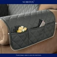 thumbnail image 5 of Subrtex 1-Piece Reversible Sofa Cover Quilted Slipcover (Sofa, Gray), 5 of 8